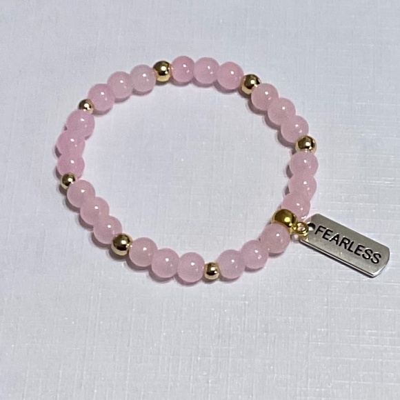Rose Quartz charm bracelet - Picture 1 of 1